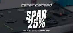 Børkop Cykler SPAR 25%. PÅ ALLE PRODUKTER FRA CERAMICSPEED tilbud