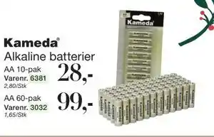 Alkaline batterier
