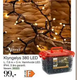 Harald Nyborg Klyngelys 380 LED, DKK 99 tilbud