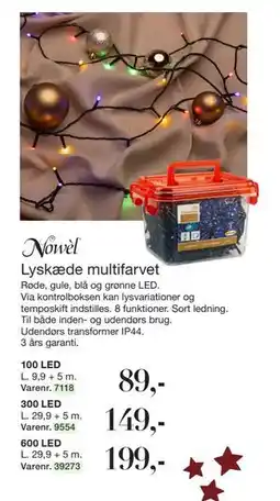 Harald Nyborg Lyskæde multifarvet tilbud