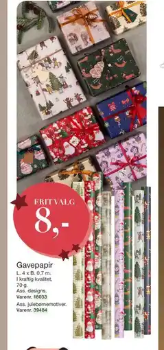 Harald Nyborg Gavepapir, DKK 8 tilbud