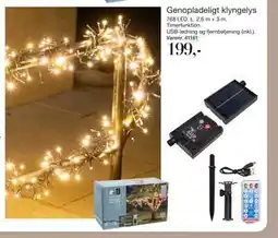 Harald Nyborg Genopladeligt klyngelys, DKK 199 tilbud