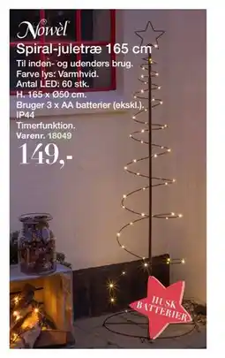 Harald Nyborg Spiral-juletræ 165 cm, DKK 149 tilbud