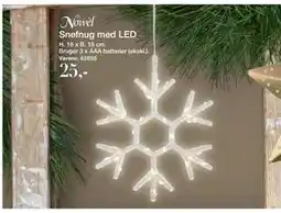 Harald Nyborg Snefnug med LED, DKK 25 tilbud