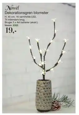 Harald Nyborg Dekorationsgren blomster, DKK 19 tilbud