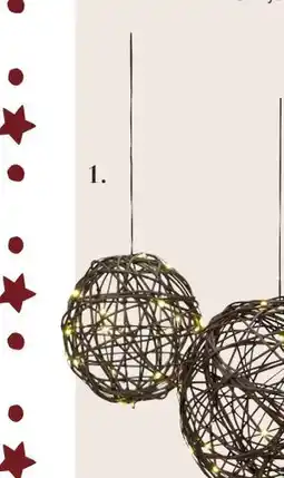 Harald Nyborg Lyskugle 30 LED, DKK 69 tilbud