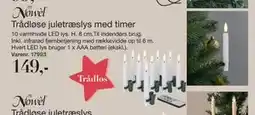 Harald Nyborg Trådløse juletræslys med timer, DKK 149 tilbud