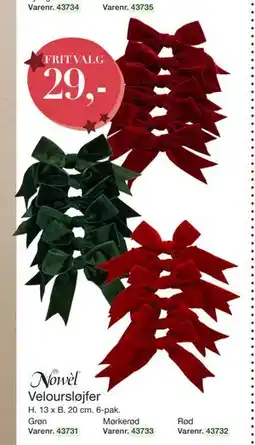 Harald Nyborg Veloursløjfer, DKK 29 tilbud