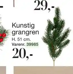 Harald Nyborg Kunstig grangren, DKK 20 tilbud