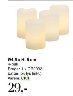 Harald Nyborg LED-vokslys, DKK 29 tilbud