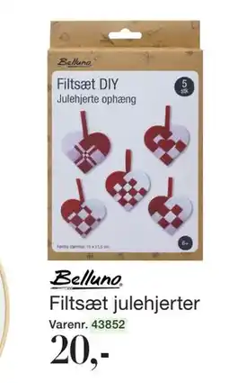 Harald Nyborg Filtsæt julehjerter, DKK 20 tilbud