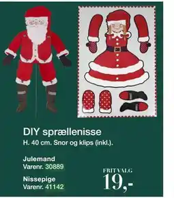 Harald Nyborg DIY sprællenisse, DKK 19 tilbud