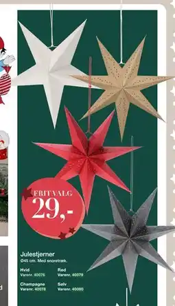 Harald Nyborg Julestjerner, DKK 29 tilbud