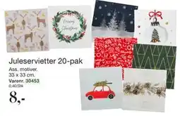 Harald Nyborg Juleservietter 20-pak, DKK 8 tilbud