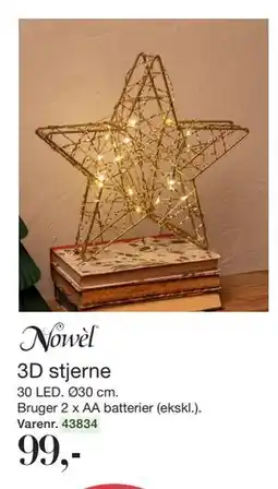 Harald Nyborg 3D stjerne, DKK 99 tilbud