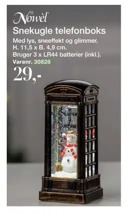 Harald Nyborg Snekugle telefonboks, DKK 29 tilbud