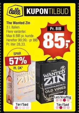 Calle The Wanted Zin tilbud