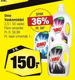 Calle Omo Vaskemiddel, DKK 150 tilbud
