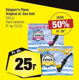 Calle Skipper's Pipes Original el. Sea Salt, DKK 25 tilbud
