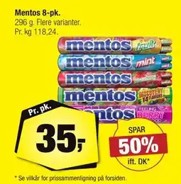 Calle Mentos 8-pk., DKK 35 tilbud