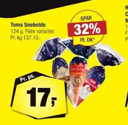 Calle Toms Snebolde, DKK 17 tilbud