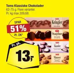 Calle Toms Klassiske Chokolader, DKK 13 tilbud