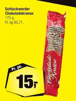 Calle Schluckwerder Chokoladekranse, DKK 15 tilbud