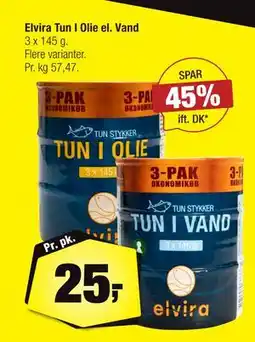 Calle Elvira Tun I Olie el. Vand, DKK 25 tilbud