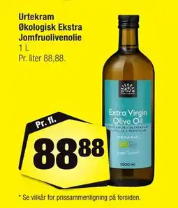Calle Urtekram Økologisk Ekstra Jomfruolivenolie, DKK 88.88 tilbud