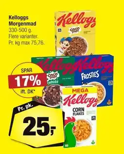 Calle Kelloggs Morgenmad, DKK 25 tilbud
