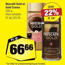Calle Nescafé Gold el. Gold Crema, DKK 66.66 tilbud