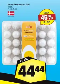 Calle Danæg Skrabeæg str. S/M, DKK 44.44 tilbud