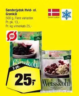Calle Sønderjydsk Hvid- el. Grønkål, DKK 25 tilbud