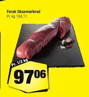 Fersk Oksemørbrad, DKK 97.06