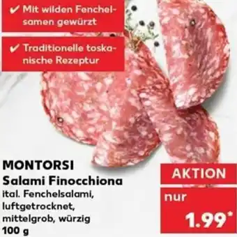 Kaufland Montorsi Salami Finocchiona 100g tilbud