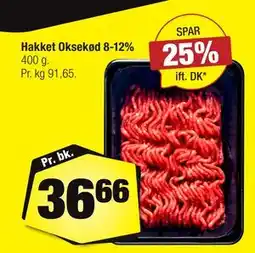 Calle Hakket Oksekød 8-12%, DKK 36.66 tilbud