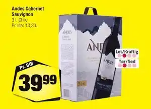 Calle Andes Cabernet Sauvignon, DKK 39.99 tilbud