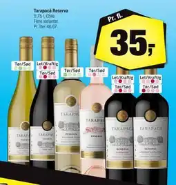 Calle Tarapacá Reserva, DKK 35 tilbud