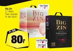 Calle Big Zin, DKK 80 tilbud