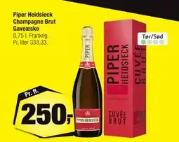 Calle Piper Heidsieck Champagne Brut Gaveæske, DKK 250 tilbud