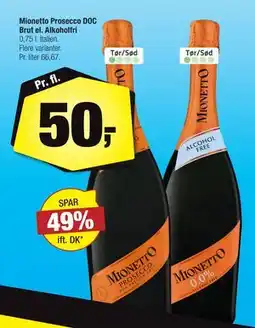 Calle Mionetto Prosecco DOC Brut el. Alkoholfri, DKK 50 tilbud