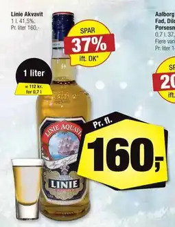 Calle Linie Akvavit, DKK 160 tilbud