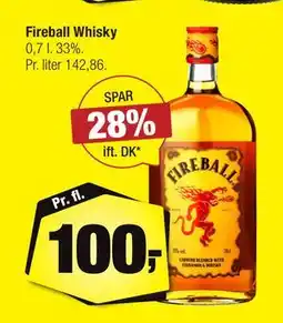 Calle Fireball Whisky, DKK 100 tilbud