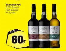 Calle Burmester Port, DKK 60 tilbud