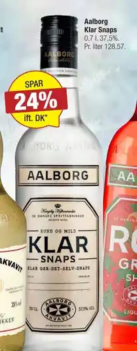 Calle Aalborg Klar Snaps, DKK 90 tilbud