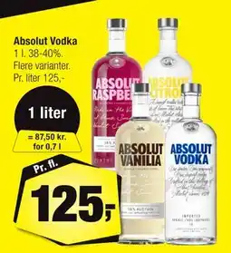 Calle Absolut Vodka, DKK 125 tilbud