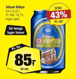 Calle Albani Blålys, DKK 85 tilbud