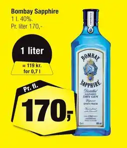 Calle Bombay Sapphire, DKK 170 tilbud