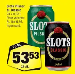 Calle Slots Pilsner el. Classic, DKK 53.53 tilbud
