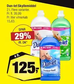 Calle Dun-let Skyllemiddel, DKK 125 tilbud